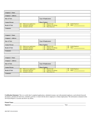 Form AWI-FSET4133 Job Search Report - Employment and Training Program - Florida, Page 2