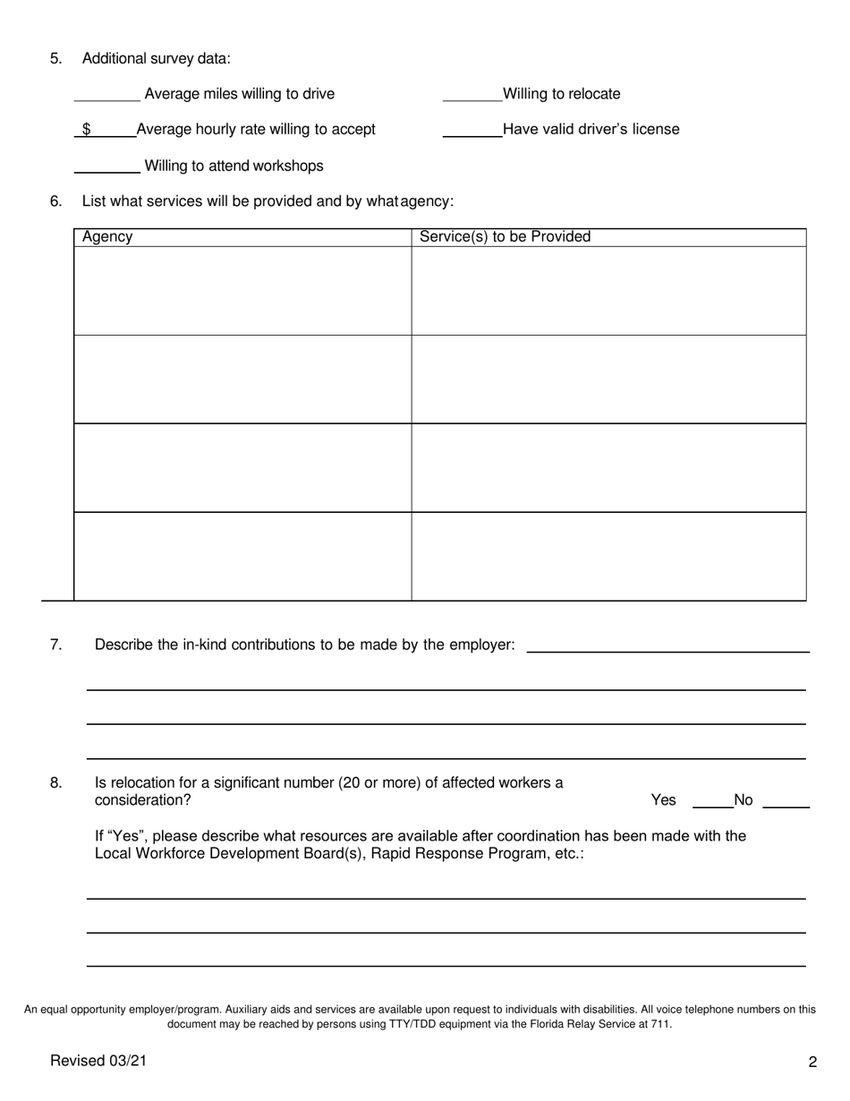 Service Implementation Plan - Florida, Page 2