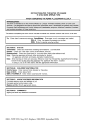 Form DEO-WTP5235 Notice of Change in Child Care Status - Florida, Page 2