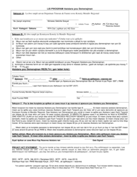 Form DEO-WTP2279 &quot;Relocation Assistance Program Checklist&quot; - Florida (Haitian Creole)