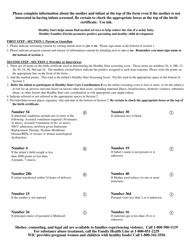 Form DH3135 Infant Risk Screen - Florida, Page 2
