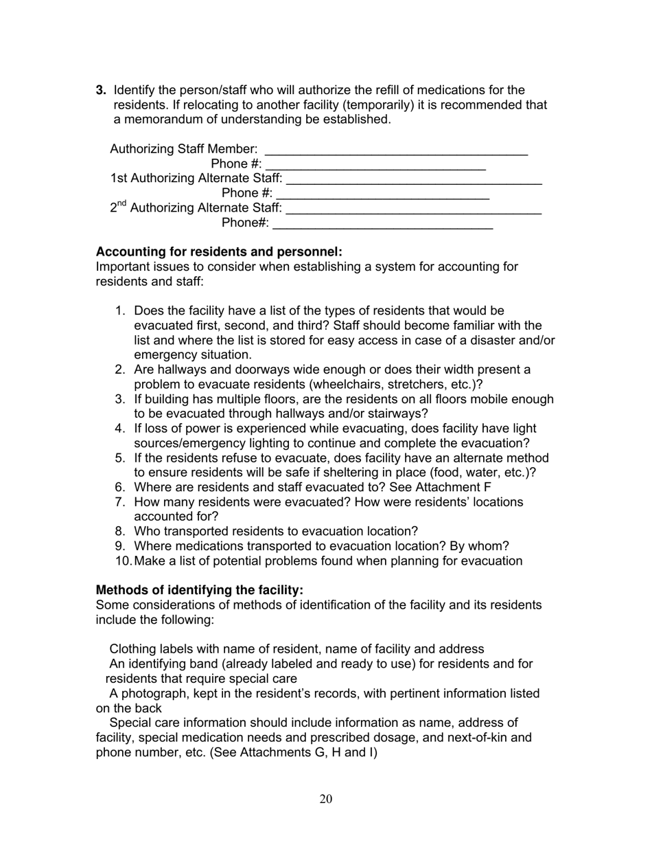 Group Care Program Preparedness Toolkit - Florida, Page 20