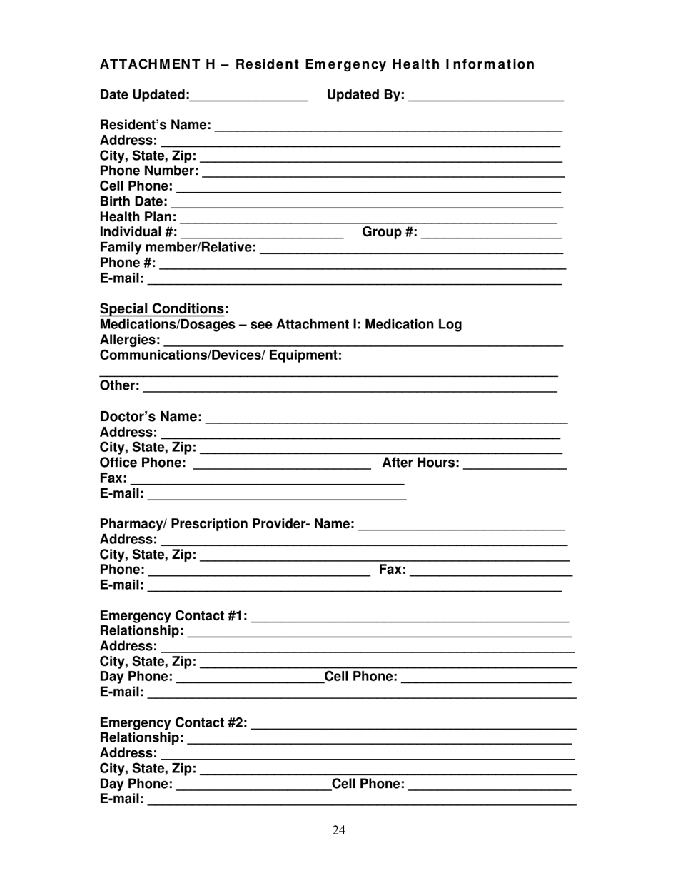 Group Care Program Preparedness Toolkit - Florida, Page 24
