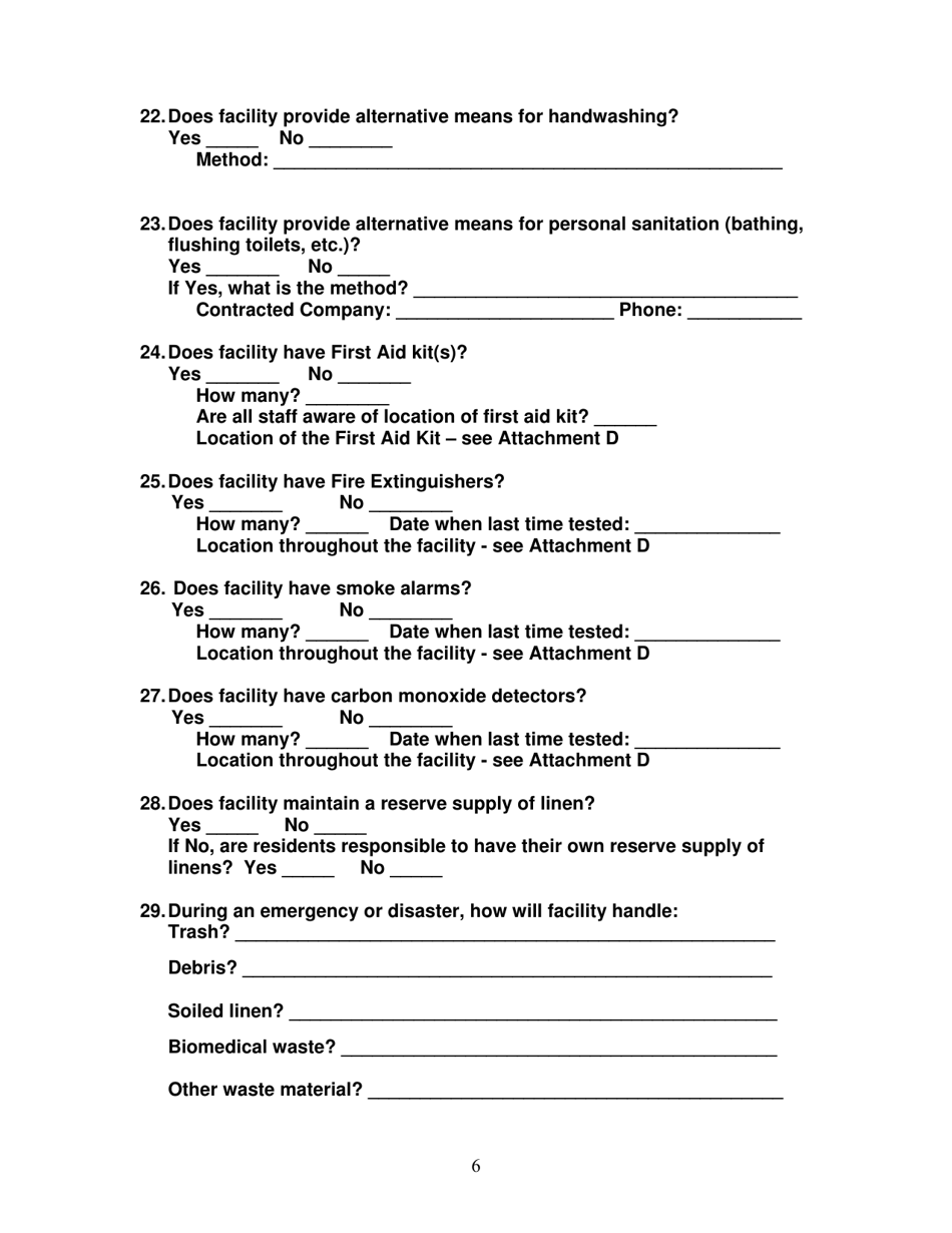 Group Care Program Preparedness Toolkit - Florida, Page 6