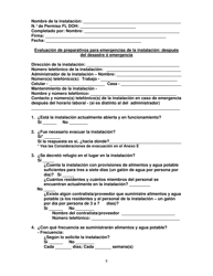 Group Care Program Preparedness Toolkit - Florida (Spanish), Page 9