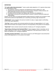 Form DH5066 911 Public Safety Telecommunicator Initial/Original Certificate Application - Florida, Page 4