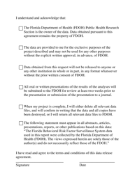 Behavioral Risk Factor Surveillance System (Brfss) Data Sharing Agreement - Florida, Page 2