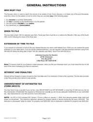Instructions for Form AR1002F, AR1002NR - Arkansas, Page 4