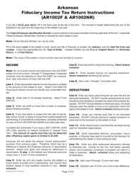 Instructions for Form AR1002F, AR1002NR - Arkansas, Page 5