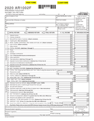 Document preview: Form AR1002F Arkansas Fiduciary Income Tax Return - Arkansas