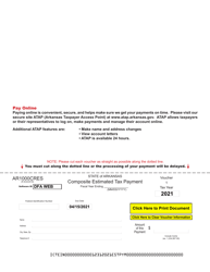 Form AR1000CRES Composite Estimated Tax Declaration Vouchers - Arkansas, Page 3