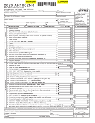 Document preview: Form AR1002NR Arkansas Fiduciary Nonresident Income Tax Return - Arkansas