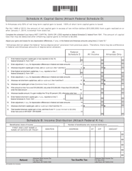 Form AR1002NR Arkansas Fiduciary Nonresident Income Tax Return - Arkansas, Page 2
