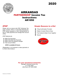 Document preview: Instructions for Form AR1050 Arkansas Partnership Income Tax Return - Arkansas, 2020