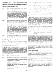 Instructions for Form AR1050 Arkansas Partnership Income Tax Return - Arkansas, Page 8