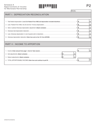 Form AR1050 Arkansas Partnership Income Tax Return - Arkansas, Page 2