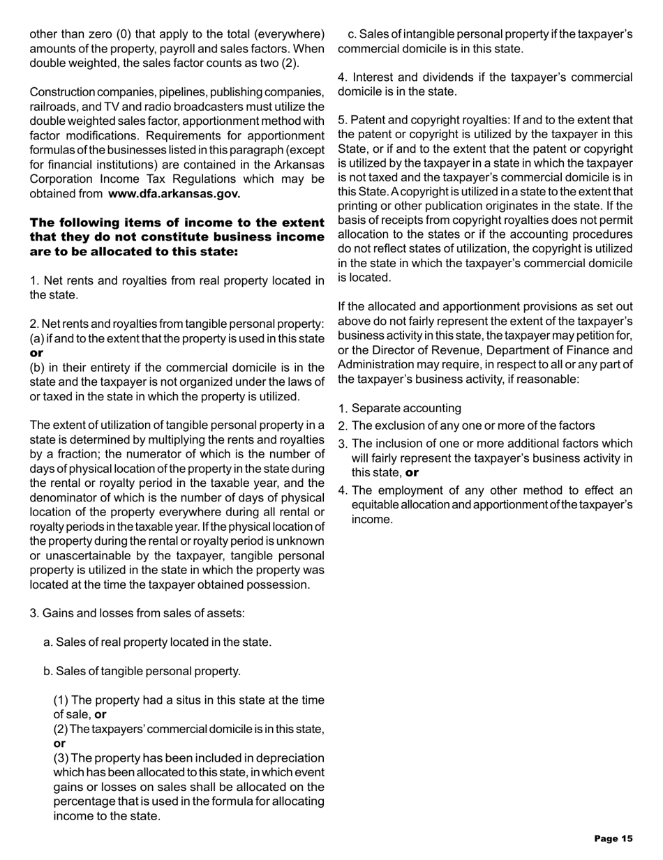 Instructions for Form AR1100S Arkansas S Corporation Income Tax Return - Arkansas, Page 15