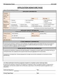 Form DH-21-0007 Oral Health Consultant Application Packet - Arkansas, Page 2