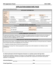 Form DH-21-0008 Community Sub Grants for Tpcp Application Packet - Arkansas, Page 2