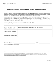 Form DH-21-0014 Arkansas Clinical Transformation (Act Program) Application Packet - Arkansas, Page 7