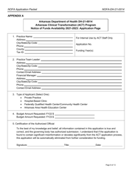 Form DH-21-0014 Arkansas Clinical Transformation (Act Program) Application Packet - Arkansas, Page 8