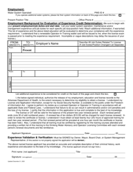 Application for Water System Operator License - Arkansas, Page 4