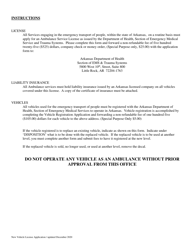Vehicle Registration Application - Arkansas, Page 2
