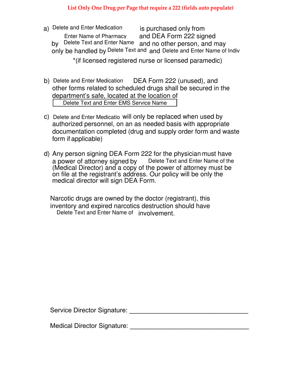 State Drug Policy Fill-In - Arkansas, Page 7