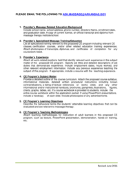 Continuing Education (Ce) Provider Application and Request for Department of Health Course Approval/Code - Arkansas, Page 2