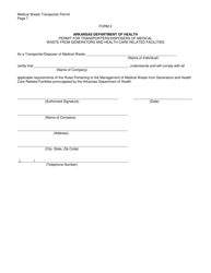 Transporter Permit Application - Arkansas, Page 7