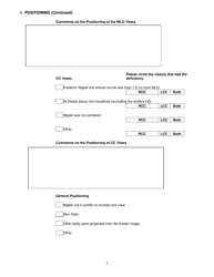Mammography Evaluation Form - Physician&#039;s Review Form - Arkansas, Page 2