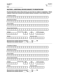 RC Form 510 Registration of Generally Licensed Devices - Arkansas, Page 6