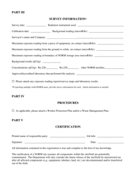 Notification of a Norm Facility Registration - Arkansas, Page 3