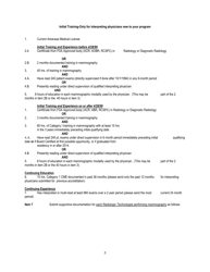 Application for Accreditation to Perform Mammography Under Mqsa - Arkansas, Page 5