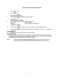 Application for Accreditation to Perform Mammography Under Mqsa - Arkansas, Page 6