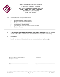 RC Form 800 Application for Registration as a Vendor in the State of Arkansas - Arkansas, Page 4