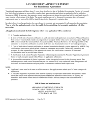 Transitional Apprentice Permit Renewal Form - Arkansas, Page 2