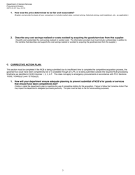 Form GSPD-09-007 Non-competitively Bid (Ncb) Contract Justification - California, Page 3
