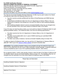 Document preview: Form DGS PD812B Dvbe Service-Connected Disability Renewal Statement - California