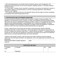 Form DGS PD803 Nonprofit Veteran Service Agency (Nvsa) Certification Application - California, Page 4