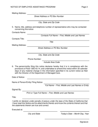 Form DMHC10-112 Notice of Eap Exemption Form - California, Page 2