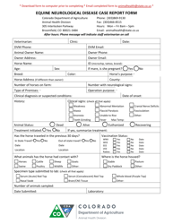 &quot;Equine Neurological Disease Case Report Form&quot; - Colorado