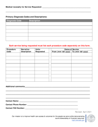 Outpatient Prior Authorization Request Form - Colorado, Page 2