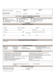 Document preview: Form ULTC100.2 Initial Screening and Intake - Colorado