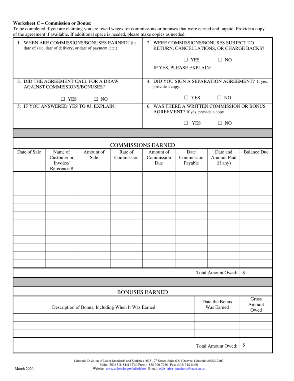 Wage and Hour Complaint - Colorado, Page 6