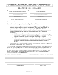 Demanda De Pago De Salarios - Colorado (Spanish), Page 2