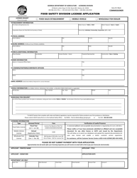 Food Sales Establishment License Application - Georgia (United States)