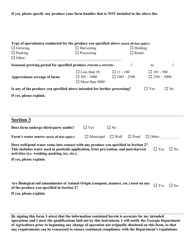 Farm Data Collection Form - Georgia (United States), Page 2