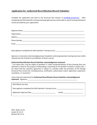 Application for Authorized Recertification Record Submitter - Georgia (United States), Page 3