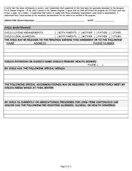 Rising Pre-k Stp Registration Form - Georgia (United States), Page 2